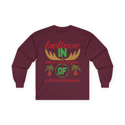 Believe in the Magic of Christmas Long Sleeve Tee, Holiday Apparel, Unisex Christmas Shirt, Festive Holiday Gift, Winter Clothing, [...]