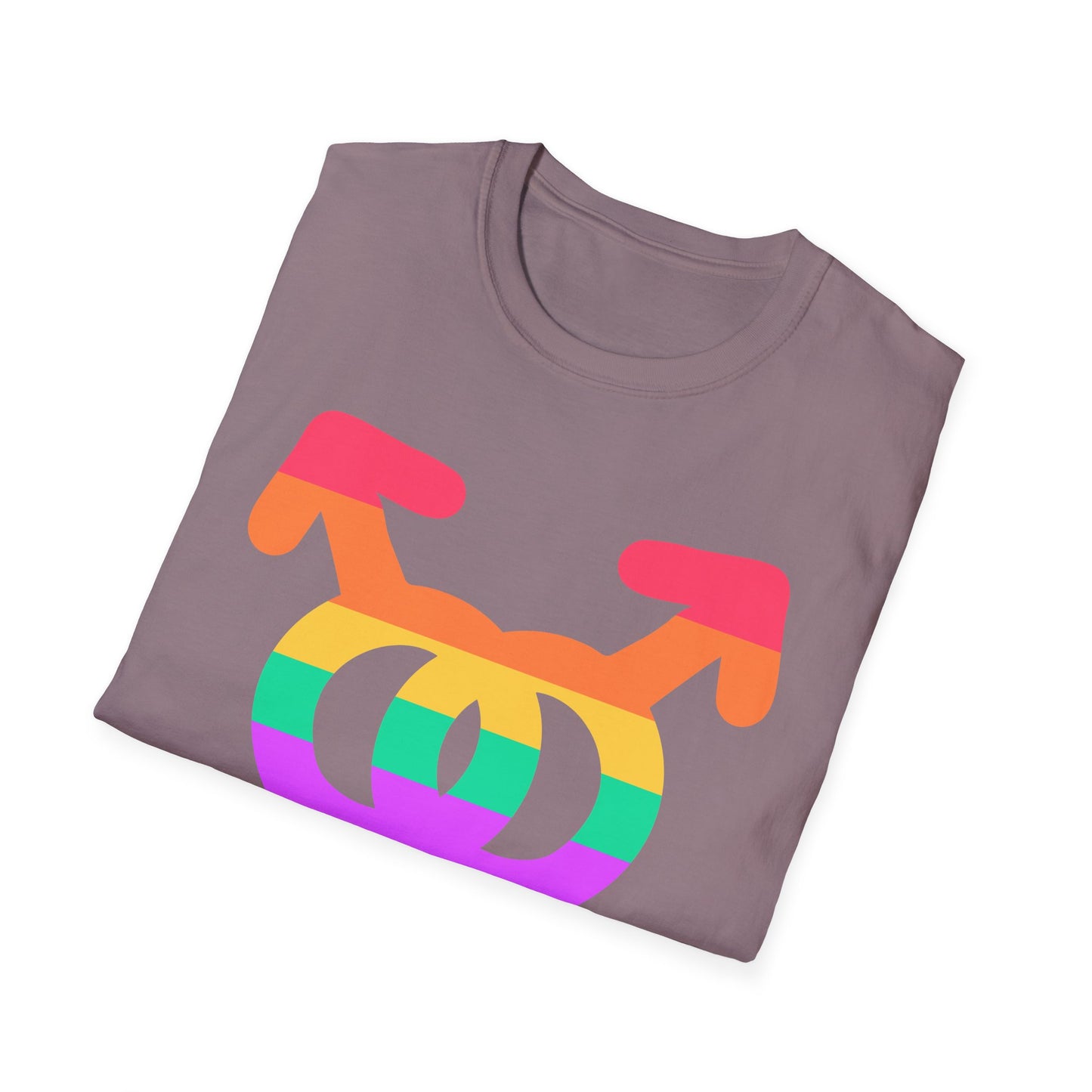 Gay Pride Unisex Softstyle T-Shirt | LGBTQ+ Pride Apparel, Festival Outfits, Gift for Allies, Rainbow Shirt