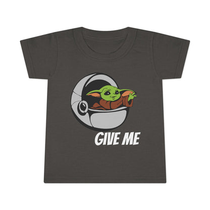 Cute Baby Yoda Toddler T-Shirt - 'Give Me' Design
