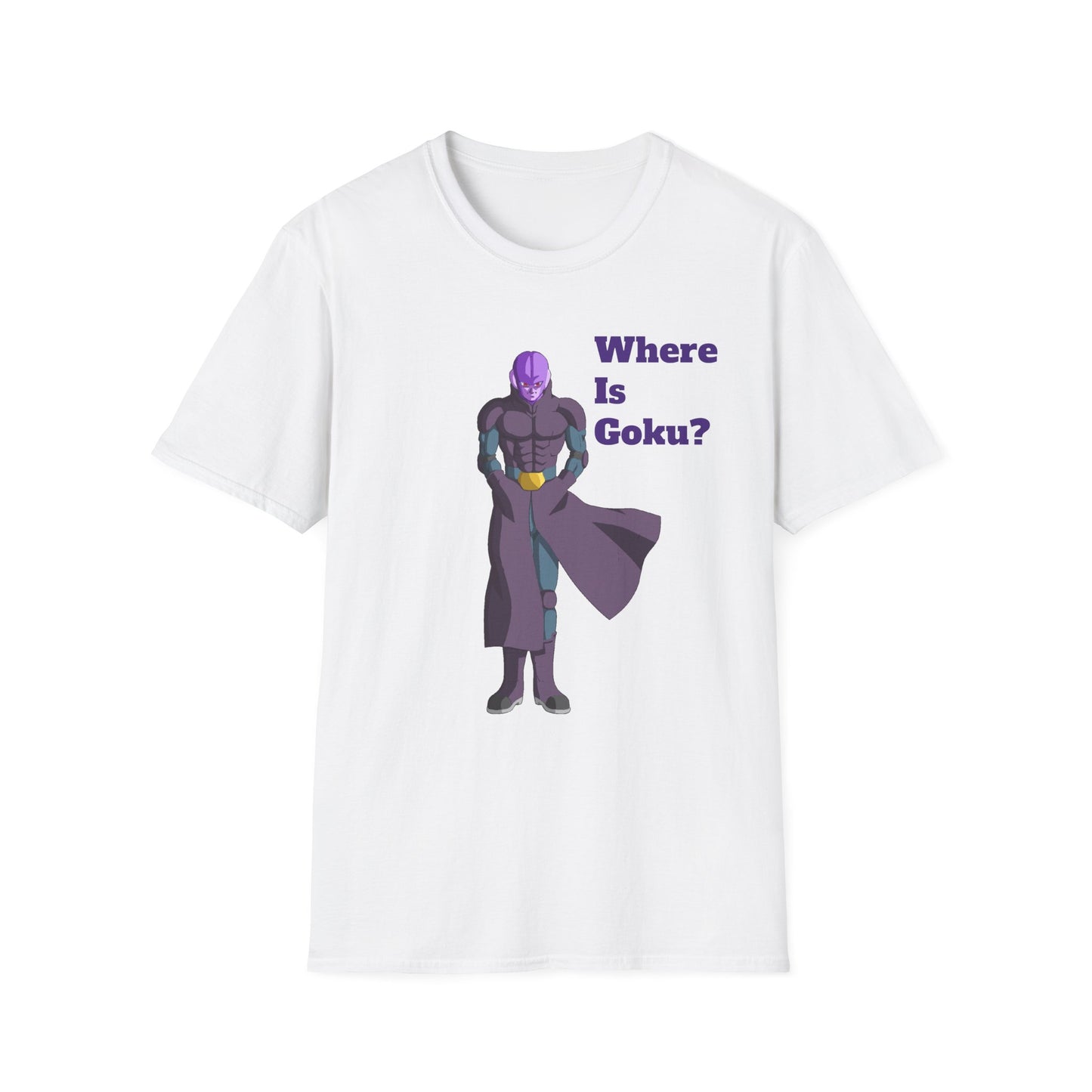 Where Is Goku? Unisex Softstyle T-Shirt for Anime Fans