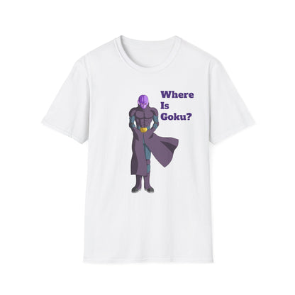 Where Is Goku? Unisex Softstyle T-Shirt for Anime Fans