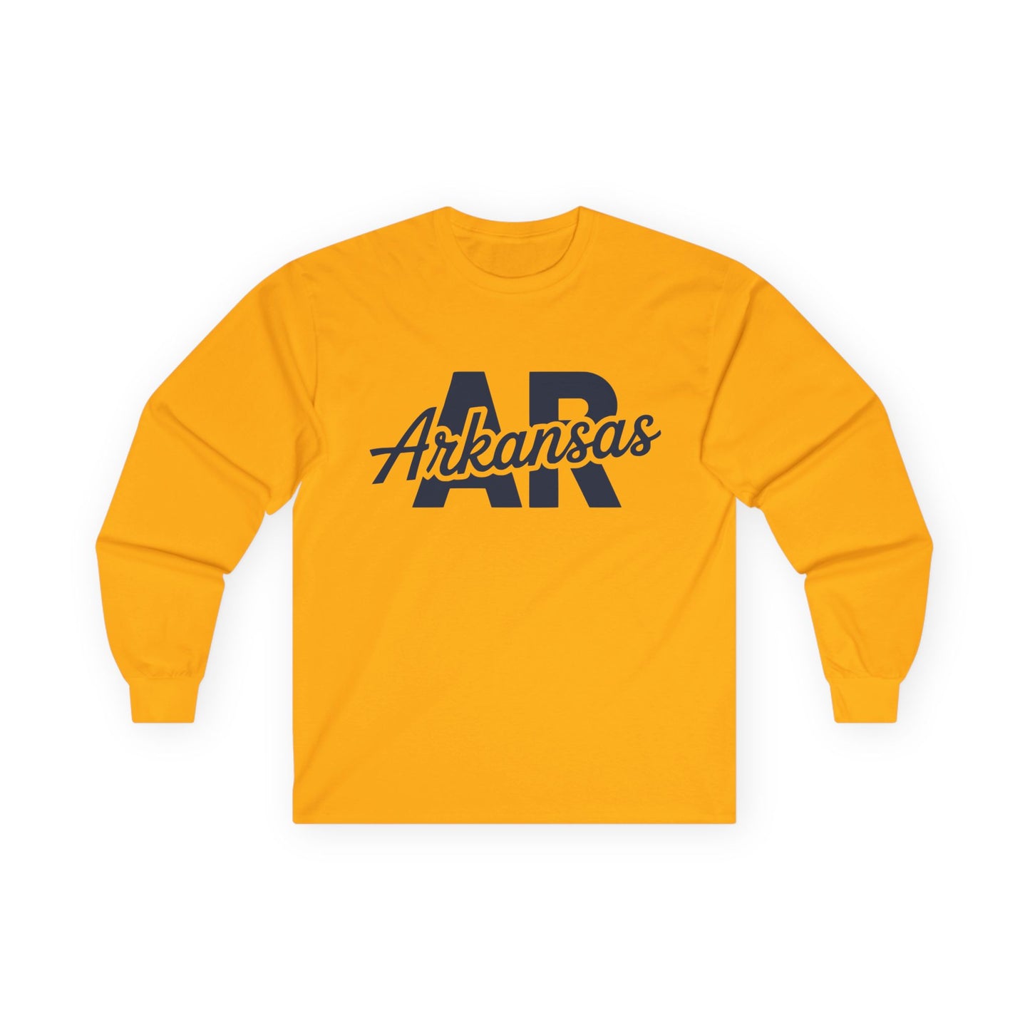 Arkansas AR Script Long Sleeve Tee