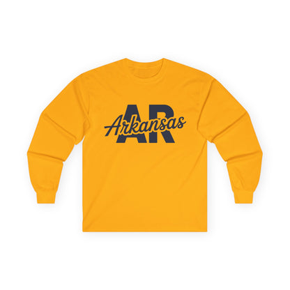 Arkansas AR Script Long Sleeve Tee