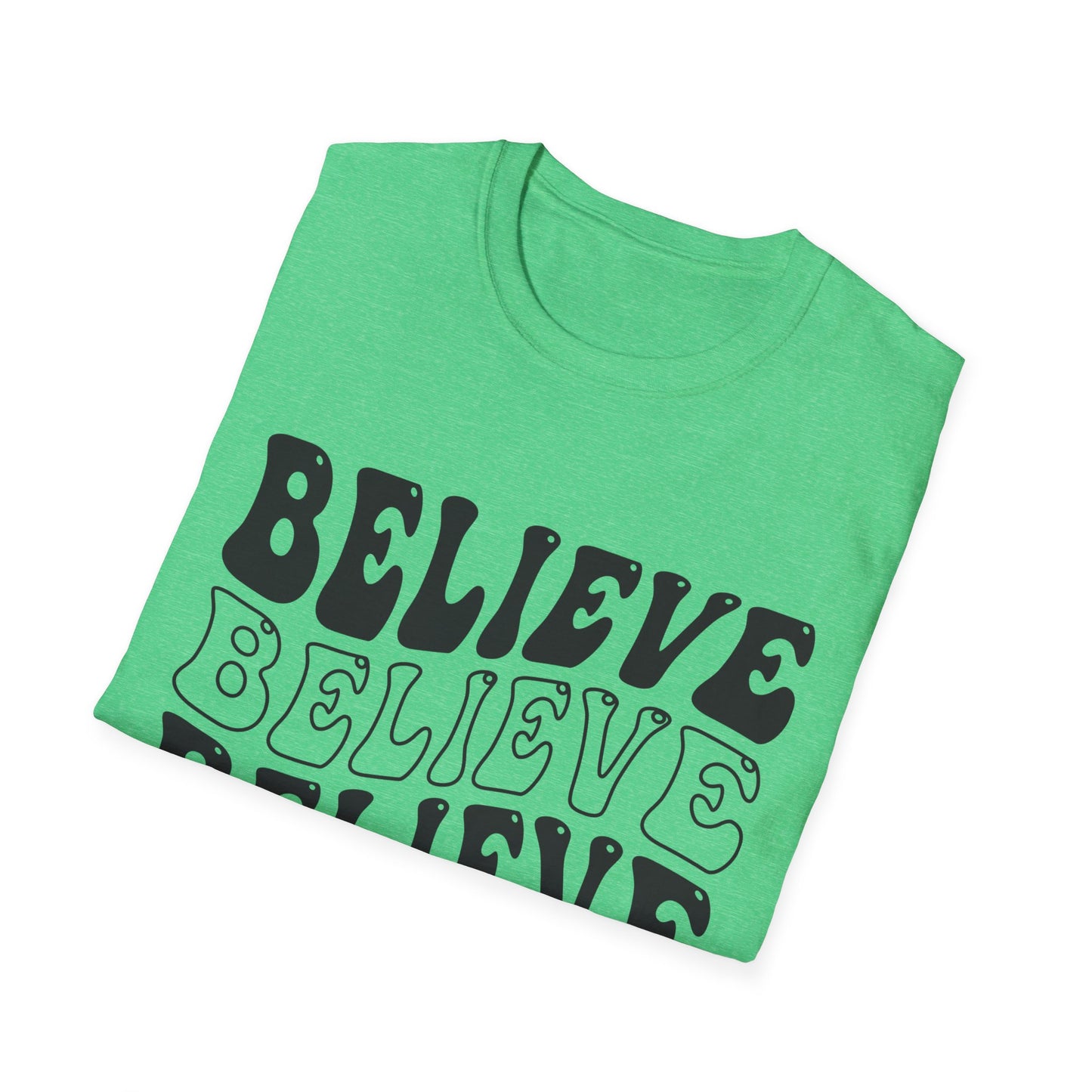Believe Graphic Tee - Unisex Softstyle T-Shirt, Inspirational Shirt, Motivational Gift, Casual Wear, Everyday Style