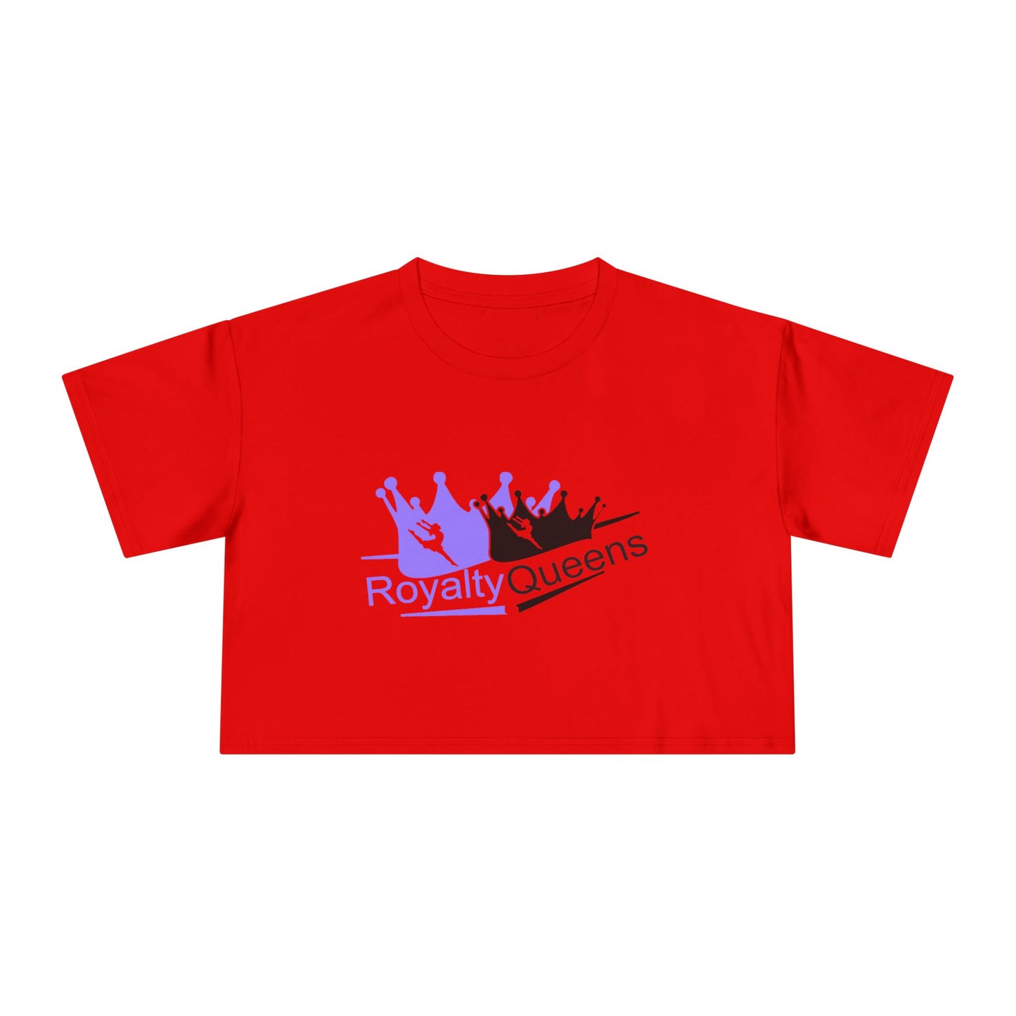 Royalty Queens Women's Crop Tee - Empowerment Top, Casual Wear, Birthday Gift, Summer Fashion, Confidence Boost