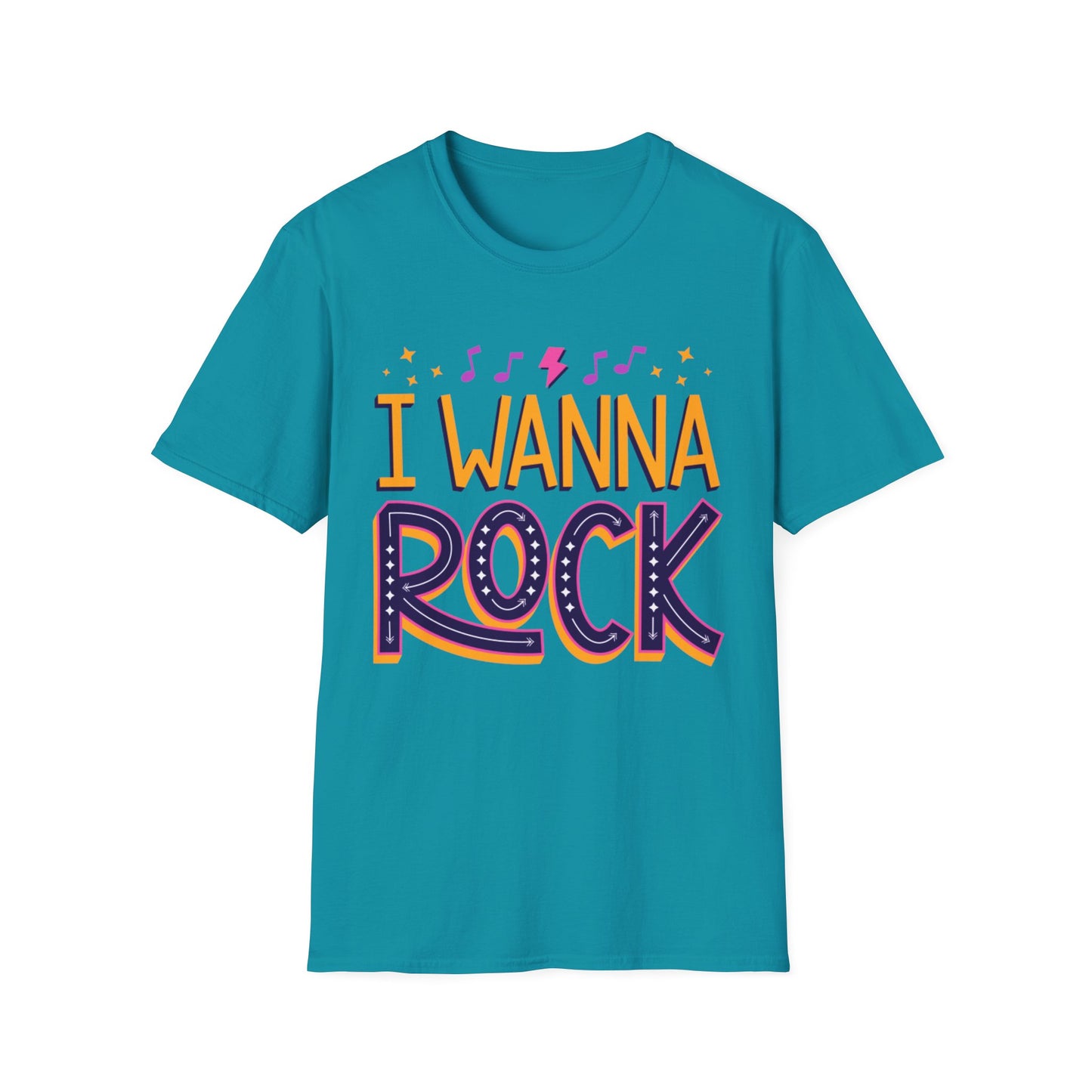 Rock the Day Unisex Softstyle T-Shirt - Music Lover Gift, Concert T-Shirt, Statement Tee, Fun Casual Wear, Rock Music Apparel