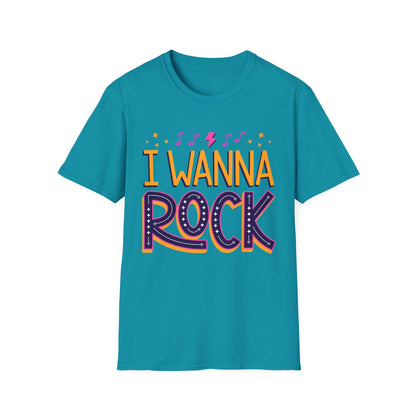 Rock the Day Unisex Softstyle T-Shirt - Music Lover Gift, Concert T-Shirt, Statement Tee, Fun Casual Wear, Rock Music Apparel
