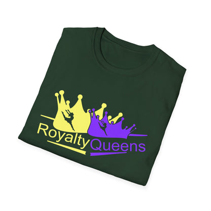 Royalty Queens Unisex Softstyle T-Shirt | Vibrant Crown Print | Perfect for Birthdays, Celebrations, and Everyday Wear