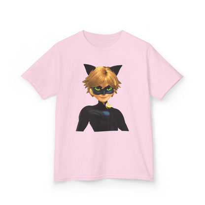 Kids Cat Superhero Tee, Cartoon Shirt, Children's Birthday Gift, Fun Playwear, Gift for Kids, Cat Lover Gift