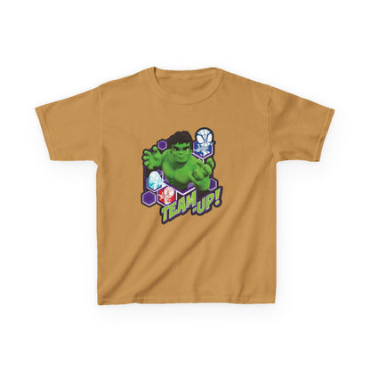Hulk Team Up Kids Tee, Superhero Shirt, Fun Cotton Tee, Birthday Gift, Team Up T-Shirt, Kids Party Apparel