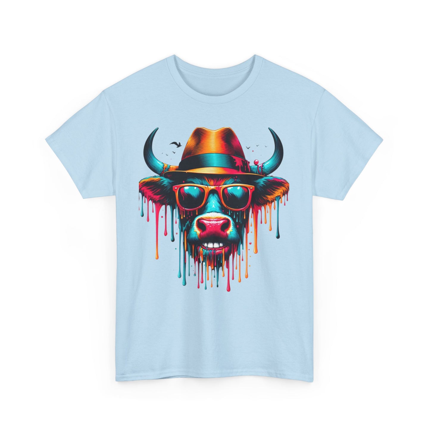 Cool Cow Graphic Unisex Heavy Cotton Tee - Fun Party T-Shirt