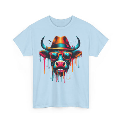 Cool Cow Graphic Unisex Heavy Cotton Tee - Fun Party T-Shirt