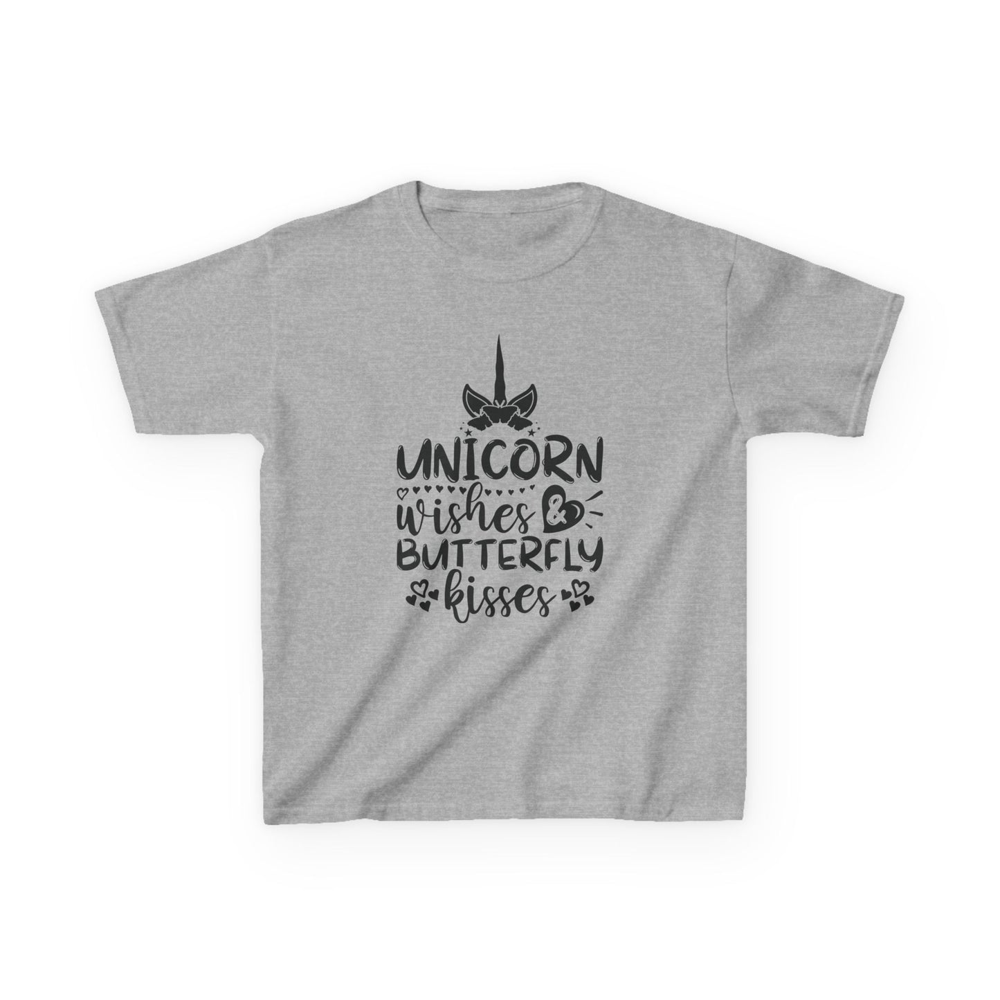Unicorn Wishes Kids Tee - Adorable Heavy Cotton T-Shirt for Magical Moments