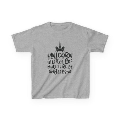 Unicorn Wishes Kids Tee - Adorable Heavy Cotton T-Shirt for Magical Moments