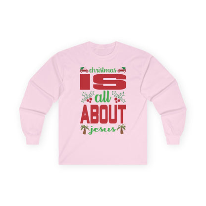 Unisex Christmas Long Sleeve Tee, Meaningful Holiday Shirt, Faith-Based Gift, Family Gathering Wear, Winter Party Outfit, Jesus [...]