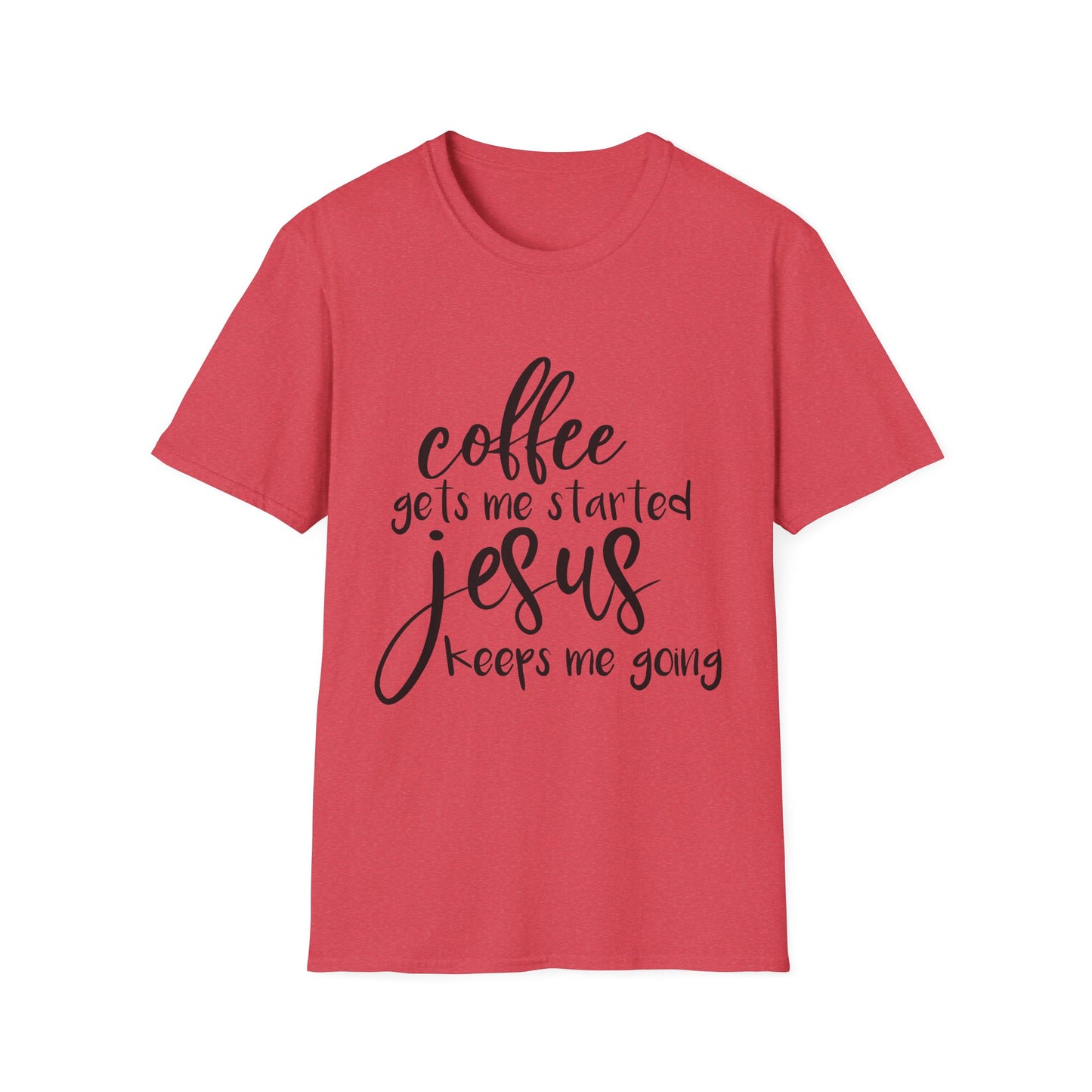 Coffee & Jesus Unisex Softstyle T-Shirt - Inspirational Christian Tee