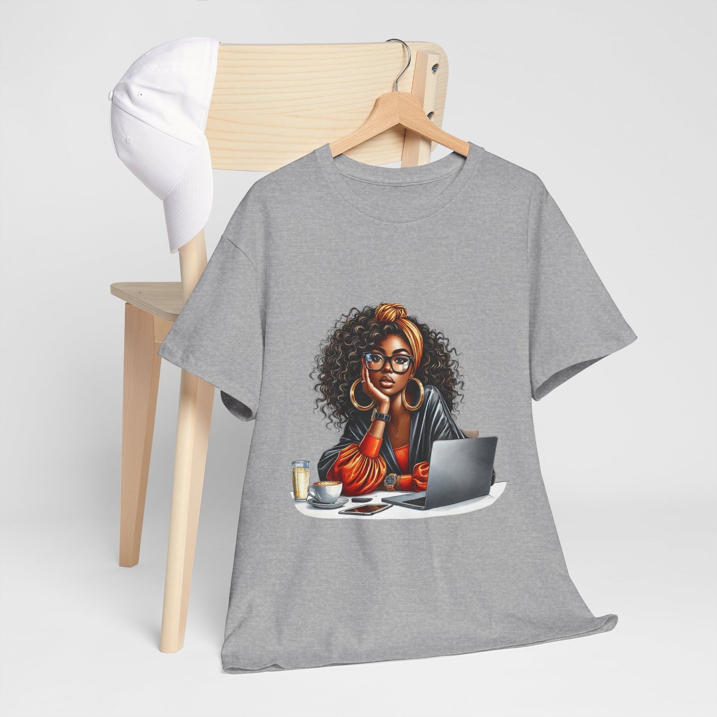 Creative Work From Home Unisex Heavy Cotton Tee