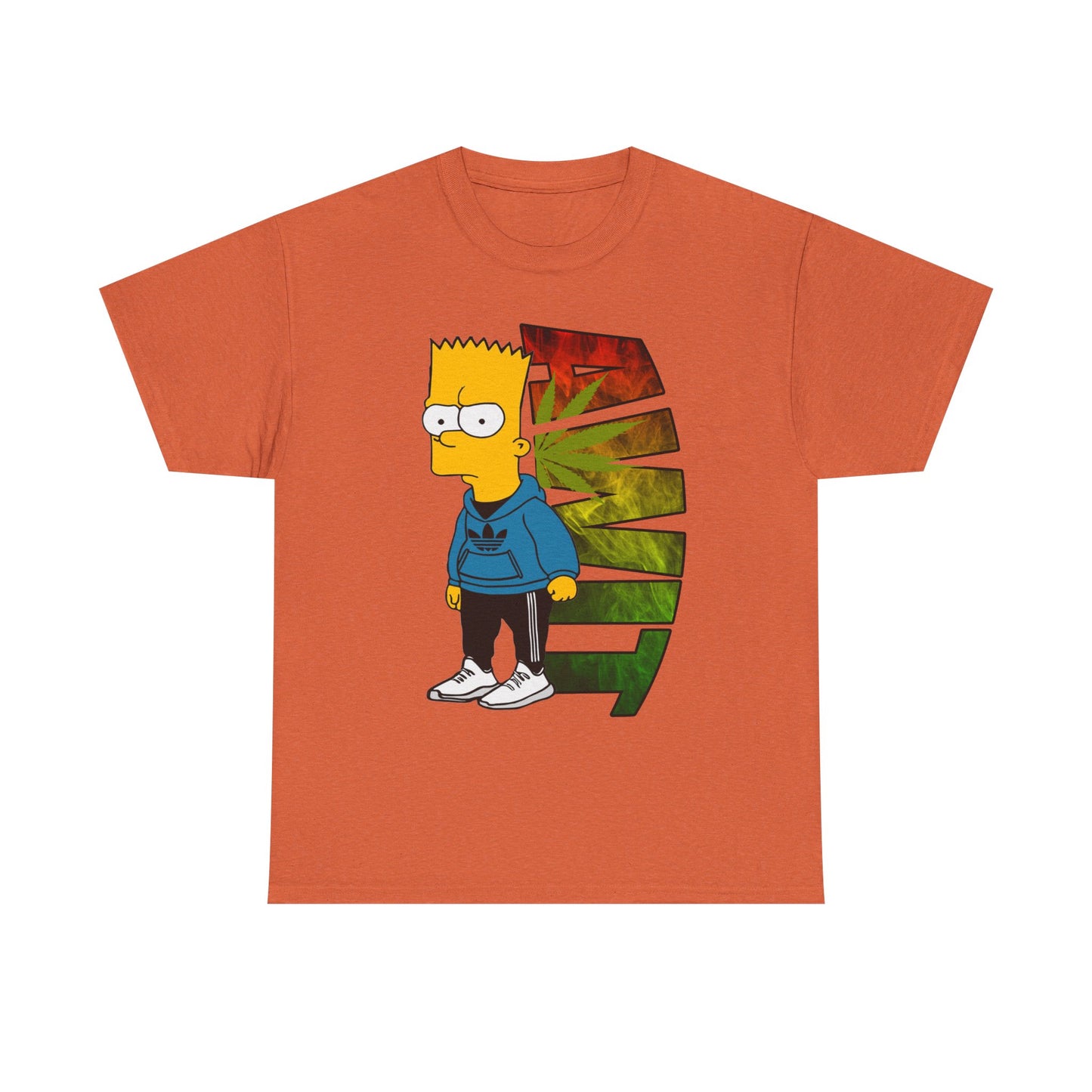 Unisex Heavy Cotton Tee - Bart Simpson Graffiti Style