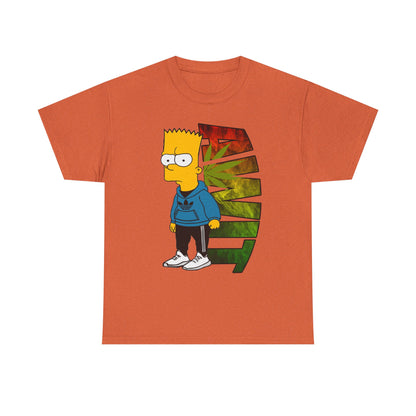 Unisex Heavy Cotton Tee - Bart Simpson Graffiti Style