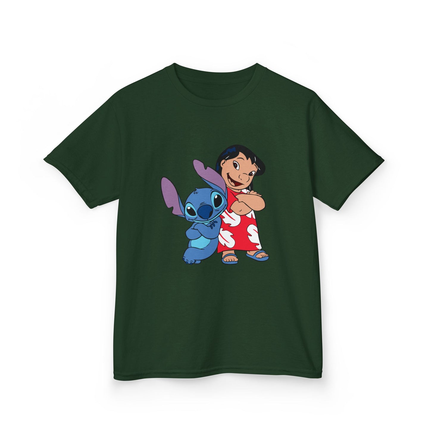 Kids Hawaiian Style T-Shirt with Stitch and Lilo