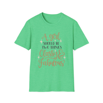 Classy & Fabulous T-Shirt for Girls | Soft Unisex Tee, Trendy Gift, Stylish Outfit, Birthday Celebration, Inspirational Wear