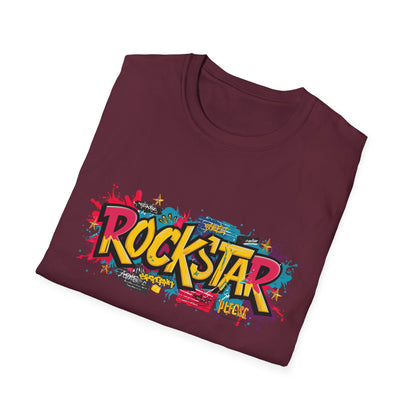 Rockstar Graphic Unisex T-Shirt, Music Lover Gift, Festival Wear, Cool Casual Tee, Birthday Present, Unisex Softstyle Shirt