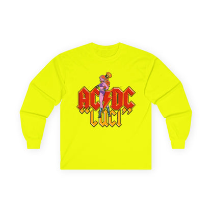AC/DC Luci Long Sleeve Tee — Retro Rock Band Graphic Shirt