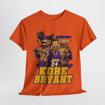 Kobe Bryant Tribute Unisex Heavy Cotton Tee - Basketball Legend Shirt