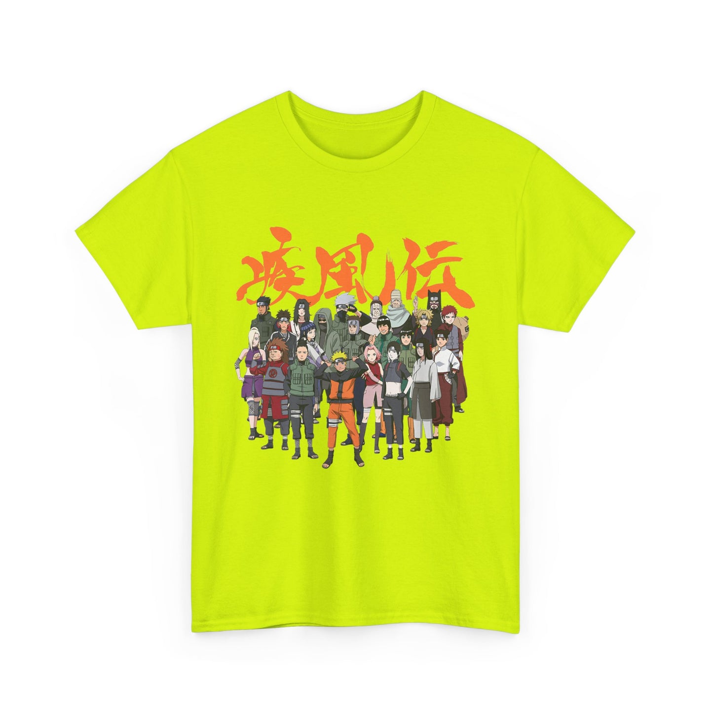 Anime Heroes Unisex Heavy Cotton Tee - Perfect for Fans and Casual Wear