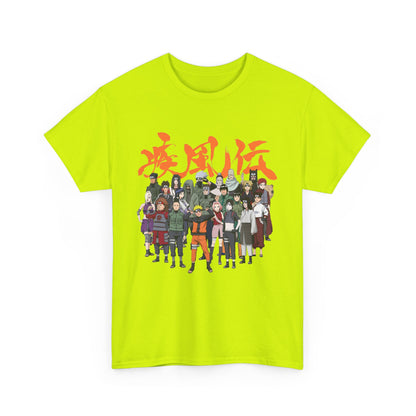 Anime Heroes Unisex Heavy Cotton Tee - Perfect for Fans and Casual Wear