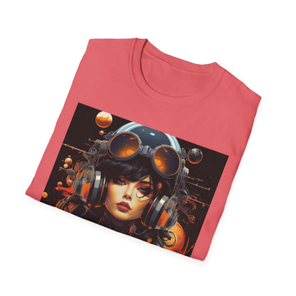 Bold Graphic Unisex T-Shirt - Retro Space Girl Design