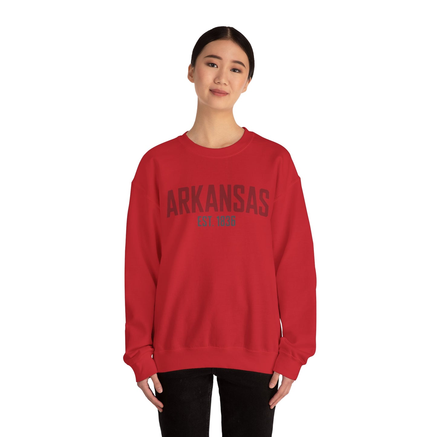 Arkansas Established 1836 Crewneck Sweatshirt