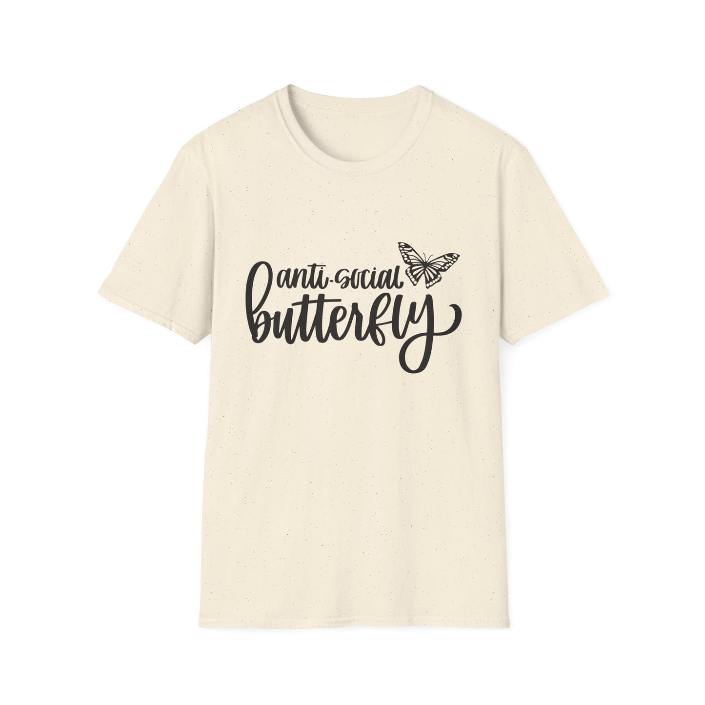 Anti-Social Butterfly Unisex Softstyle T-Shirt - Perfect for Introverts
