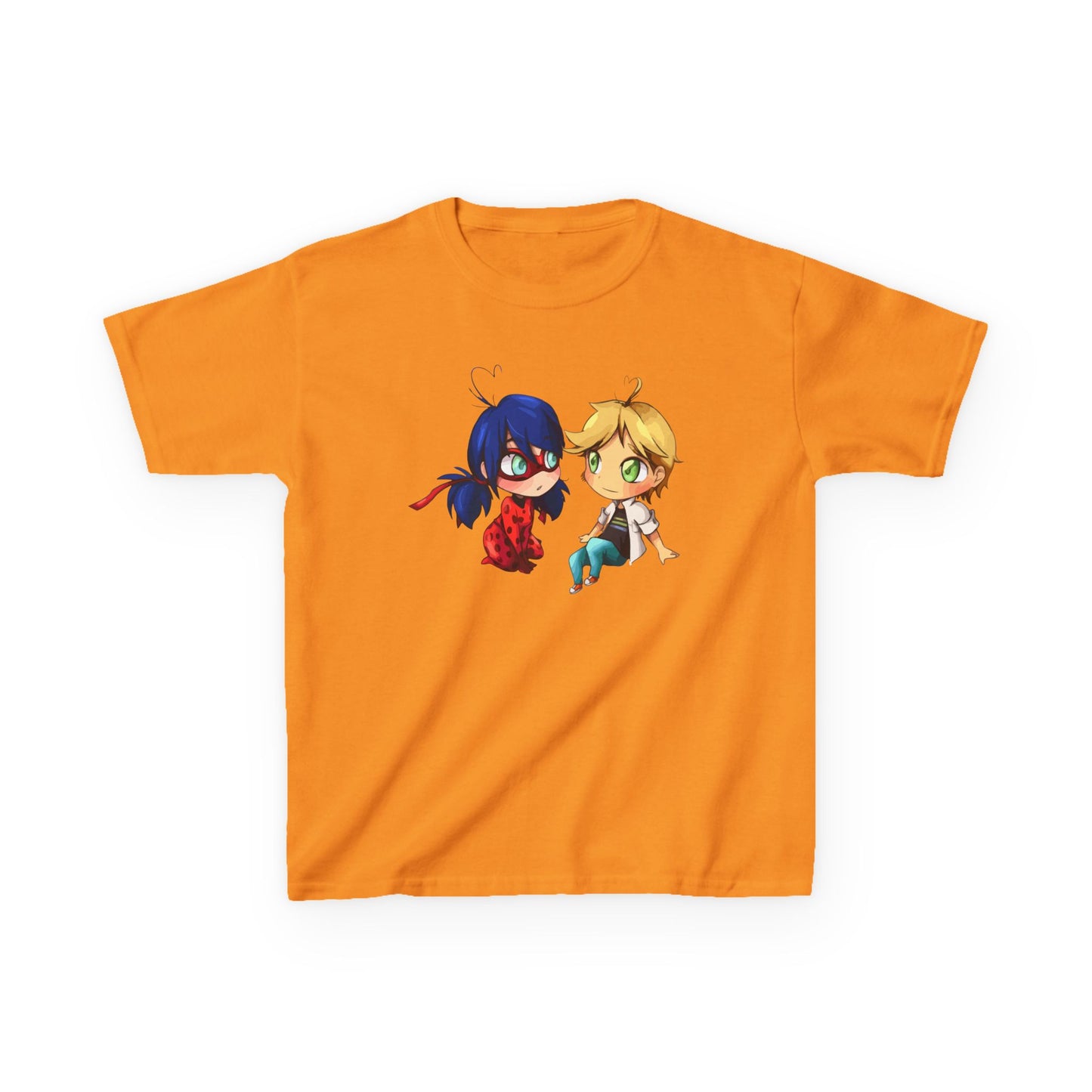 Kids Cute Chibi Characters Tee, Lightweight T-Shirt for Playtime, Gifts for Boys & Girls, Cartoon Lover Apparel, Birthday Outfit