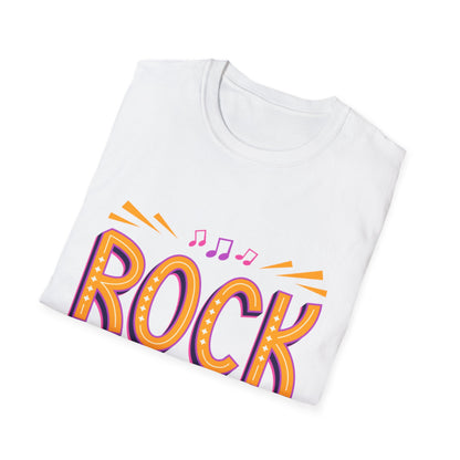 Rock Not Dead Unisex Softstyle T-Shirt | Music Lover Gift, Concert Apparel, Graphic Tee, Casual Wear, Festival Outfit