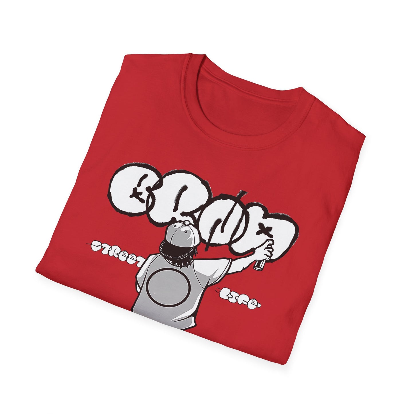 Skateboard Graffiti T-Shirt – Unisex Softstyle Tee for Streetwear Fans