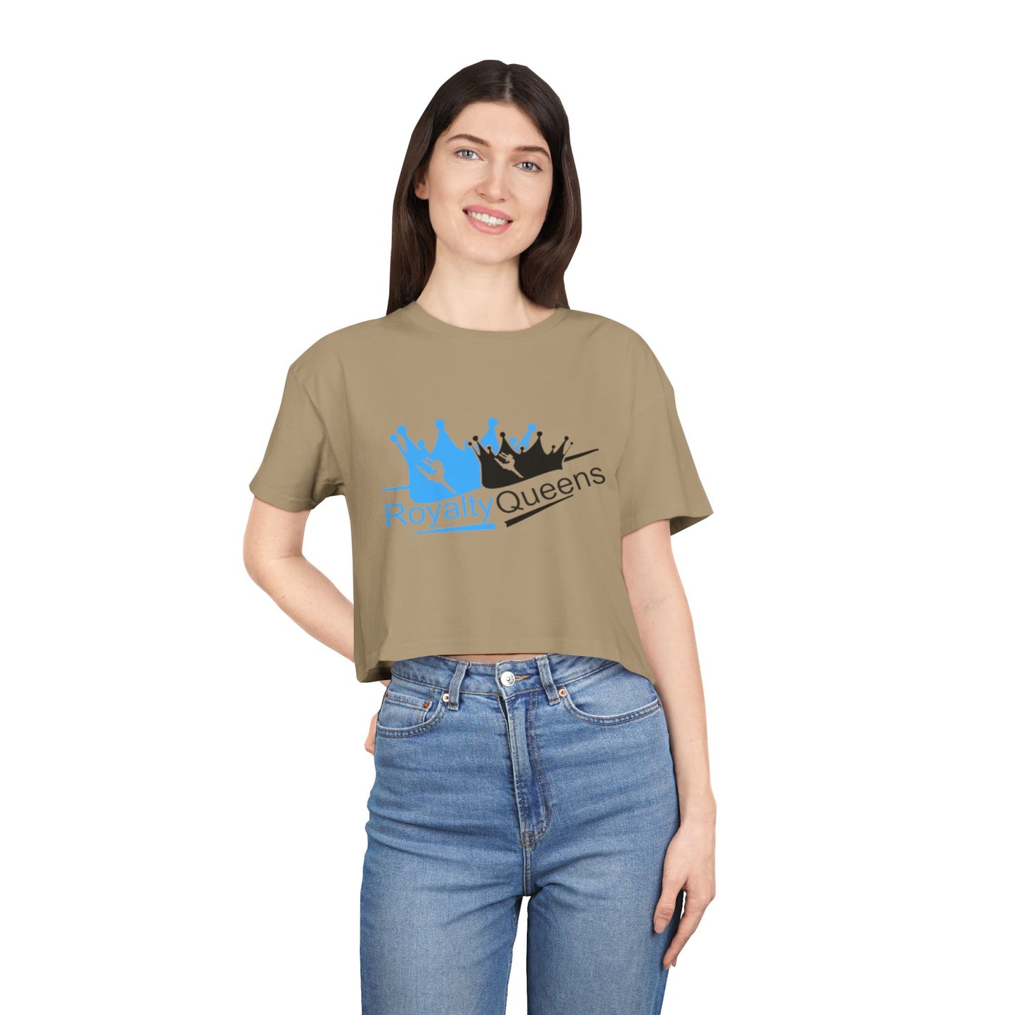 Royalty Queens Women's Crop Tee - Empowering Fashion for Queens, Perfect for Casual Wear, Gifts, Birthdays, and Celebrations