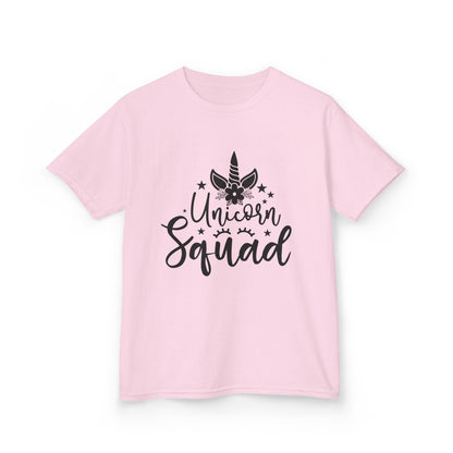 Kids Unicorn Squad Tee - Fun Lightweight Cotton Shirt for Playful Kids
