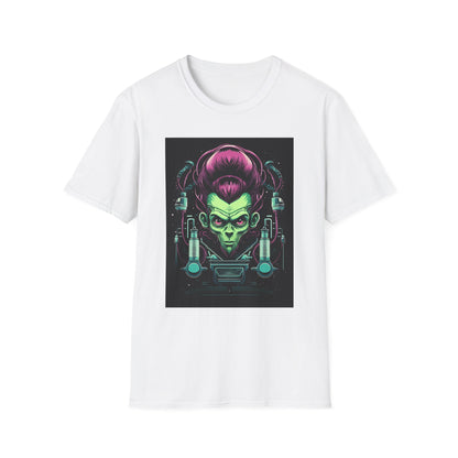 Cosmic Sci-Fi Graphic T-Shirt - Unisex Softstyle