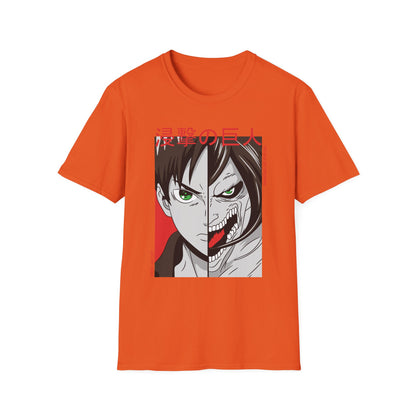 Anime-Inspired Unisex T-Shirt, Eren Yeager Graphic Tee, Casual Streetwear, Gift for Fans, Unique Graphic Shirt
