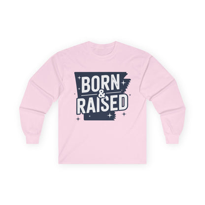 Born & Raised Long Sleeve Tee — State Pride Graphic Shirt