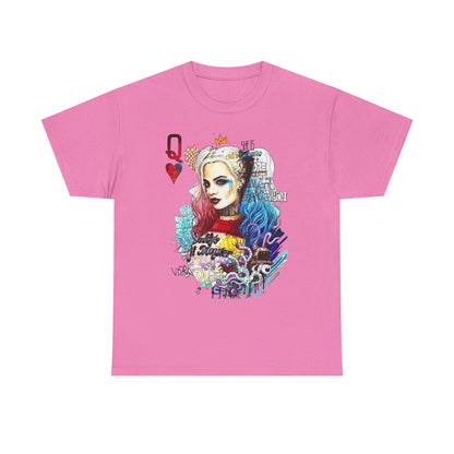 Harley Quinn Inspired Unisex Heavy Cotton Tee - Bold Graphic Design