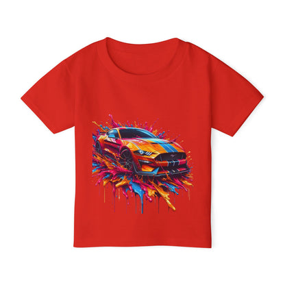 Vibrant Sports Car Toddler T-Shirt - Fun & Colorful Kids Tee