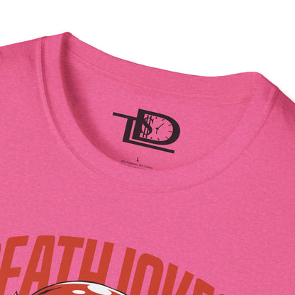 Funny Graphic Tee, Unisex Humor Shirt, Gift for Jokesters, Death Jokes Design, Comfortable Casual Wear