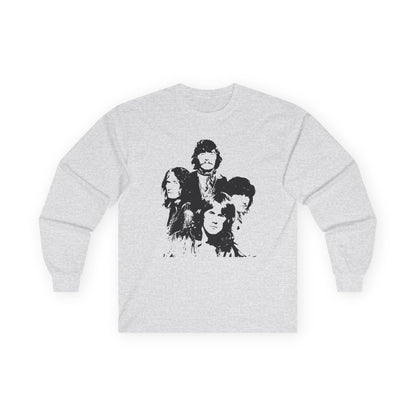 Band Portrait Long Sleeve Tee — Vintage Rock Graphic Shirt