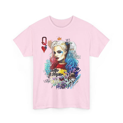 Harley Quinn Inspired Unisex Heavy Cotton Tee - Bold Graphic Design