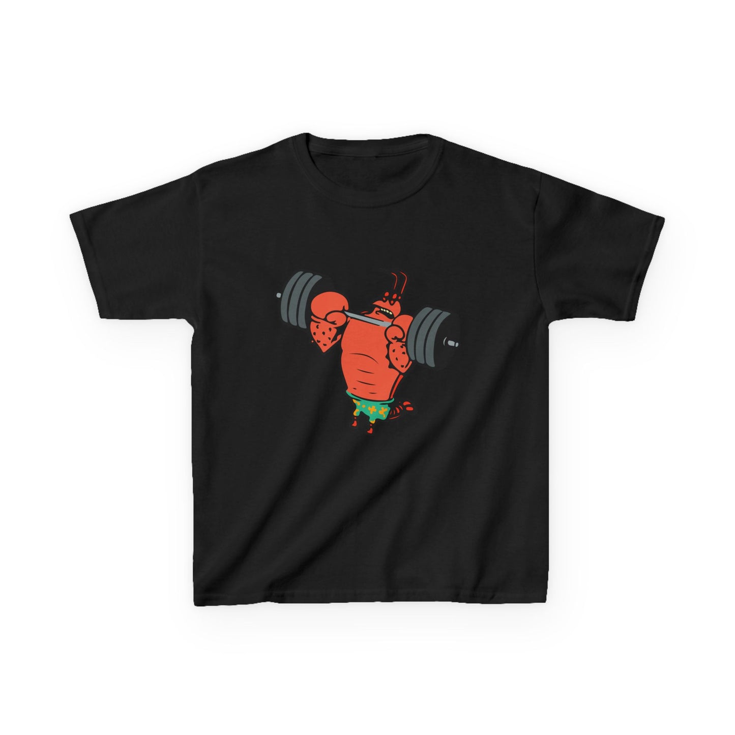Kids Fitness Lobster Tee, Funny Kids T-Shirt, Gym Humor Tee, Nautical Theme Shirt, Gift for Young Athletes