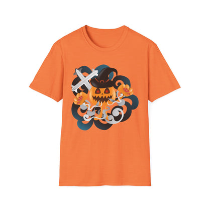 Halloween Pumpkin Graphic Tee, Unisex T-Shirt, Fall Fashion, Spooky Season Shirt, Trick or Treat Apparel, Casual Halloween Outfit