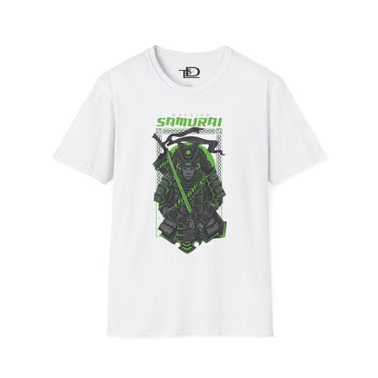 Samurai Graphic Tee, Unisex Softstyle T-Shirt, Anime Casual Wear, Gift for Gamers, Streetwear Fashion, Perfect for Conventions