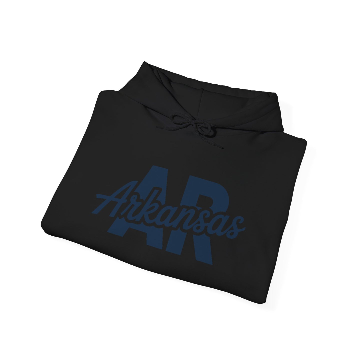 Arkansas AR Script Hoodie — Retro State Pride Pullover